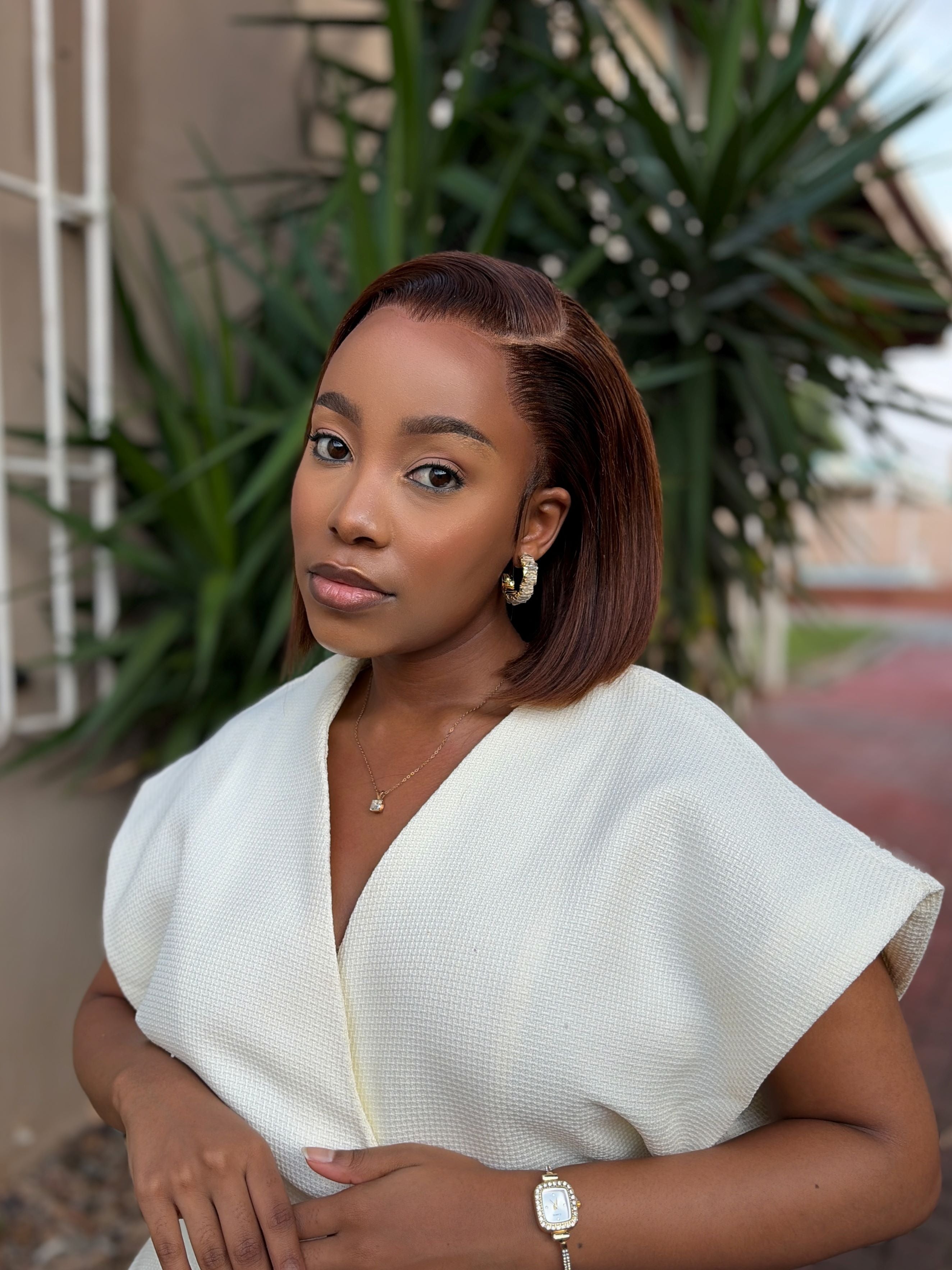 Vietnamese 13x4 Lace Wig Cardi Bob 10 Inch Col 4